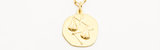 Libra Zodiac Necklace - Gold