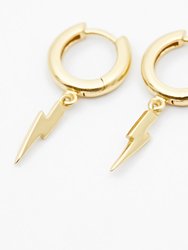 Lightning Bolt Earrings - Gold