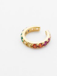 Mini Rainbow Ear Cuff - Gold