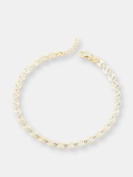 Moon Burst Gold Coin Anklet - 18K Gold