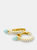 Opal Hoop Earrings - Gold
