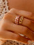 Ruby Red Checker Ring