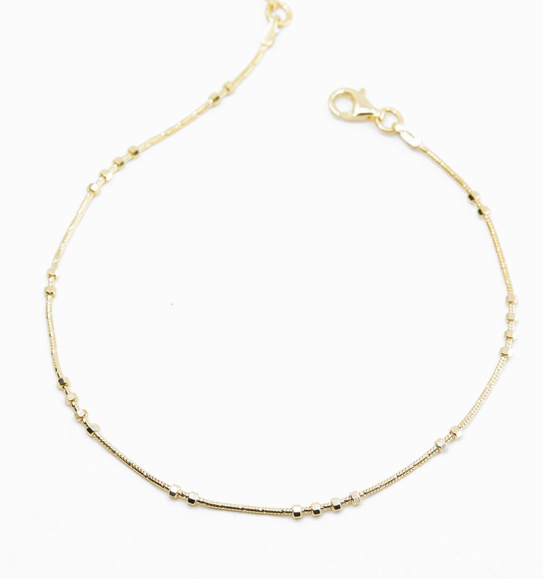 Sphere Gold Anklet - 18K Gold