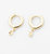 Star Hoop Earrings - Gold