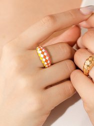 Sunset Checker Ring