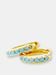 Turquoise Hoop Earrings