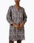 Paisley Linen Dress In Violet