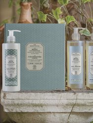 The Body Necessities Gift Box with Body Wash, Liquid Soap, Hand & Body Lotion