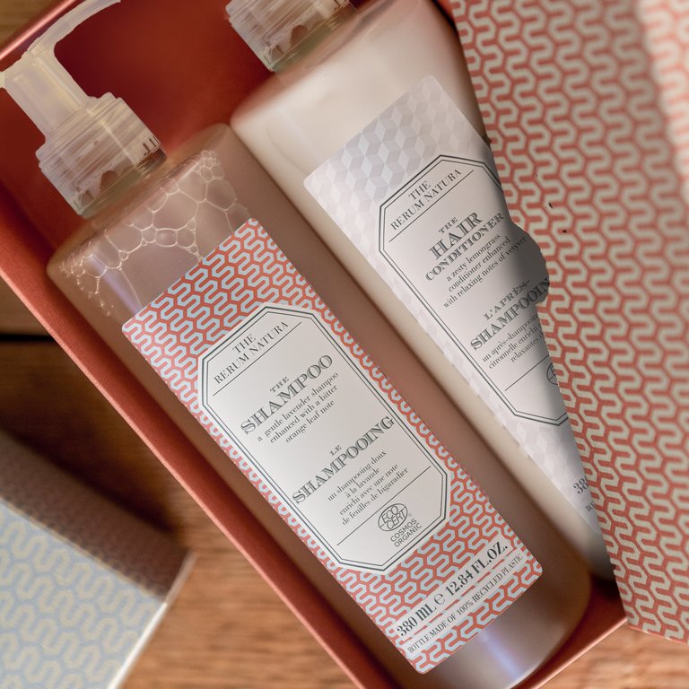 The Hair Necessities Gift Box with Organic Shampoo & Conditioner
