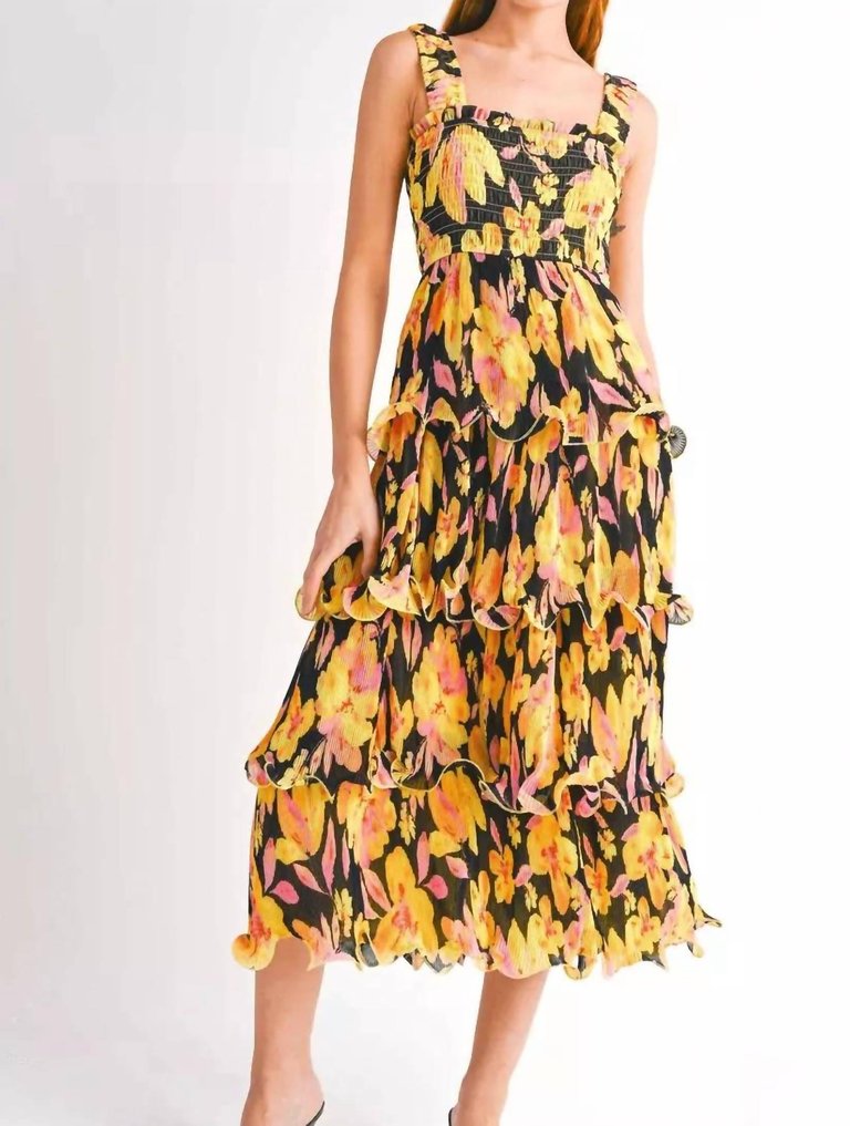 Aurora Blossom Maxi Dress In Multi - Multi