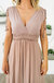 Boho Maxi Dress In Mauve