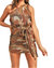 Desert Nights Mini Dress In Brown - Brown