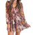 Isla Ruffle Dress In Brown - Brown