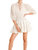 Sweet Autumn Smock Dress In White - White