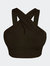 Connect Cross Front Sport Bra - Brown