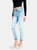 Ripped Slim Cut Cropped Jeans 2128