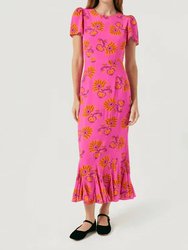 Lulani Dress In Mulberry - Mulberry