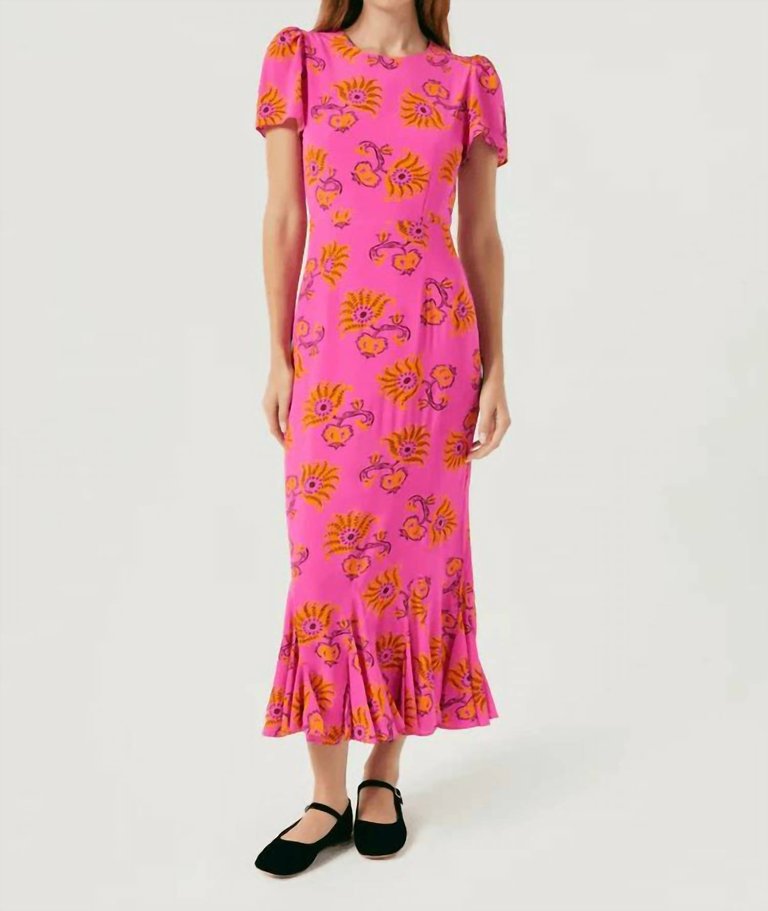 Lulani Dress In Mulberry - Mulberry