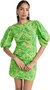 Rhode Women's Isla Dress, Lime Diamond Stitch - Green