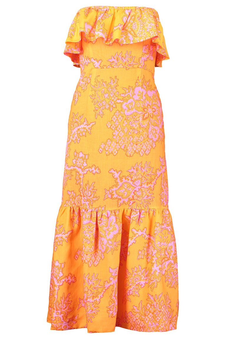 Women's Thea Coral Reef Grande Midi Dress - Multicolor