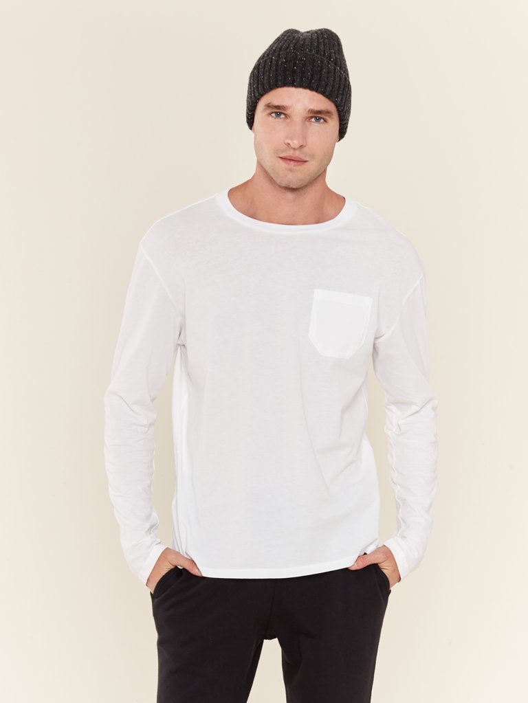 Long Sleeve Crew Pocket T-Shirt