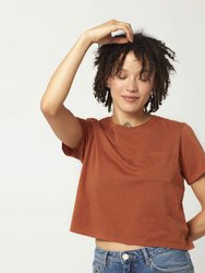 Women's Pima Boxy Crop Tee