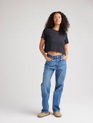 Women's Pima Boxy Crop Tee