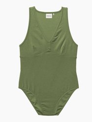 Women's Soft Stretch Modal V-Neck Bodysuit