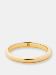 Classic Men's Wedding Band - 18K Yellow Gold