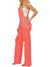 Always Together Overall Jumpsuit In Coral