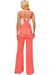 Always Together Overall Jumpsuit In Coral