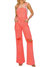 Always Together Overall Jumpsuit In Coral