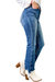 Frayed Ankle Hem Flare Jeans In Medium Wash