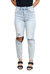 Good Karma Distressed Jeans In Light Wash - Light Wash