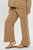 High Rise Cargo Pocket Wide Pants In Mocha