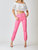 High Rise Jogger Jeans In Pink - Pink