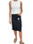 High Rise Pencil Skirt In Black - Black