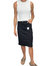 High Rise Pencil Skirt In Black - Black