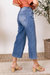 High Rise Wide Leg Jeans In Medium Blue