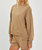 Oversized Step Hem Shirt - Mocha In Mocha - Mocha