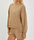 Oversized Step Hem Shirt - Mocha In Mocha - Mocha