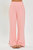 Soft Knit Wide Leg With Slit Lounge Pants In Blush