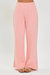 Soft Knit Wide Leg With Slit Lounge Pants In Blush