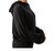 Stay Right Here Soft Knit Hoodie In Black