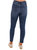 Whatever You Like Crossover Ankle Skinny Jeans In Dark Wash