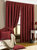 Riva Home Belmont Pencil Pleat Curtains (Claret) (66 x 72 inch) (66 x 72 inch)