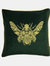 Riva Home Cerana Bee Design Cushion Cover (Emerald Green) (20 x 20in) - Emerald Green