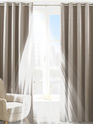 Riva Home Eclipse Blackout Eyelet Curtains (Natural) (46 x 54in (117 x 137cm)) (46 x 54in (117 x 137cm))