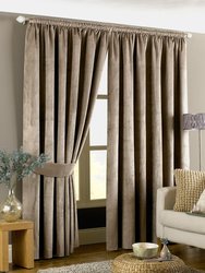 Riva Home Imperial Pencil Pleat Curtains (Taupe) (46 x 54 inch) (46 x 54 inch)