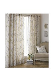 Riva Home Rosemoor Eyelet Curtains (Natural) (66x54in) - Natural